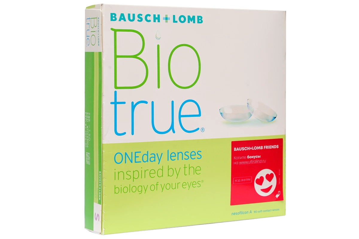 Bausch lomb biotrue oneday однодневные контактные линзы