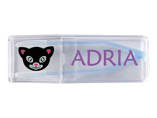 Пинцет для контактных линз ADRIA в футляре (6 см)