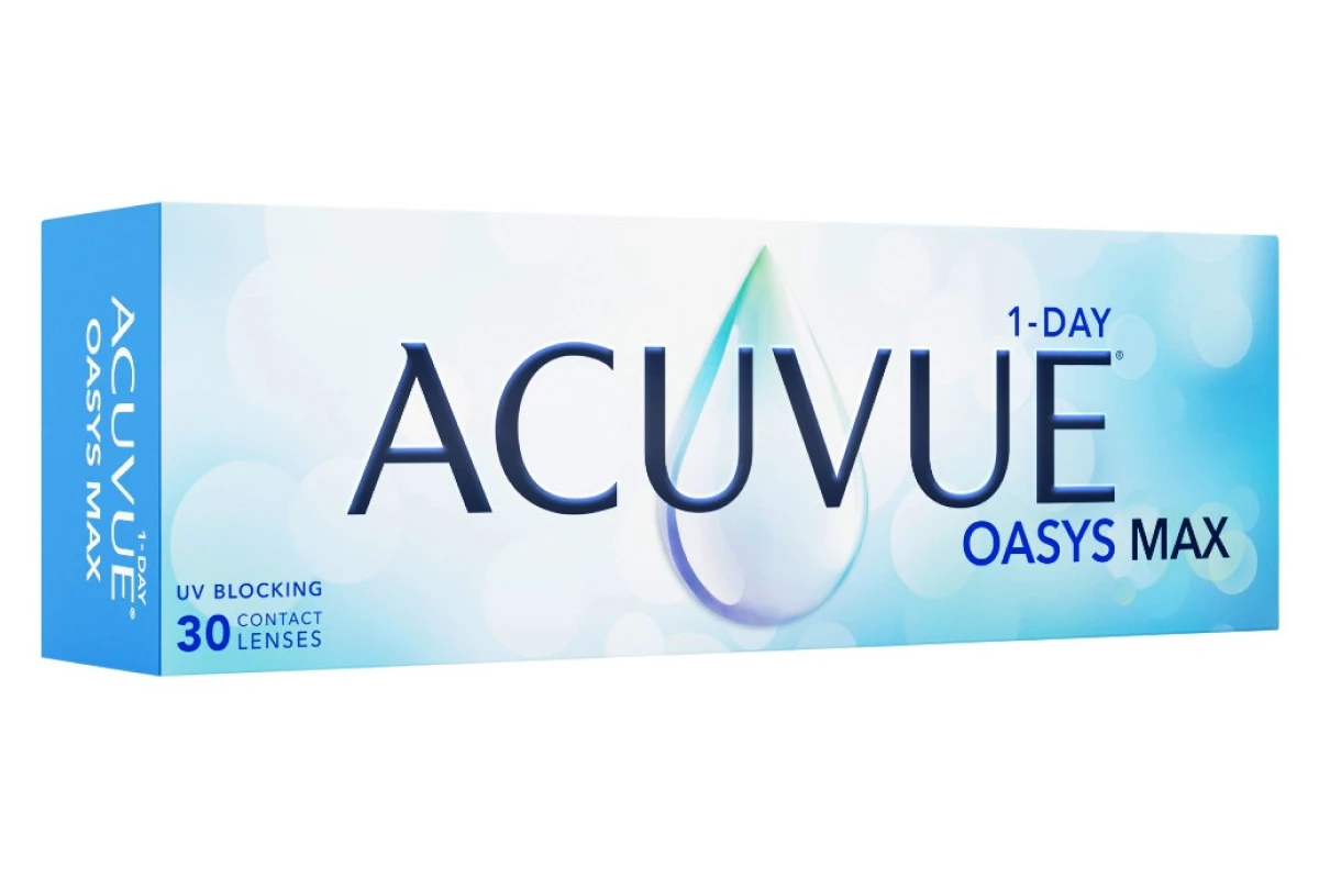 Однодневные контактные линзы Acuvue 1-Day Oasys MAX (30 линз)