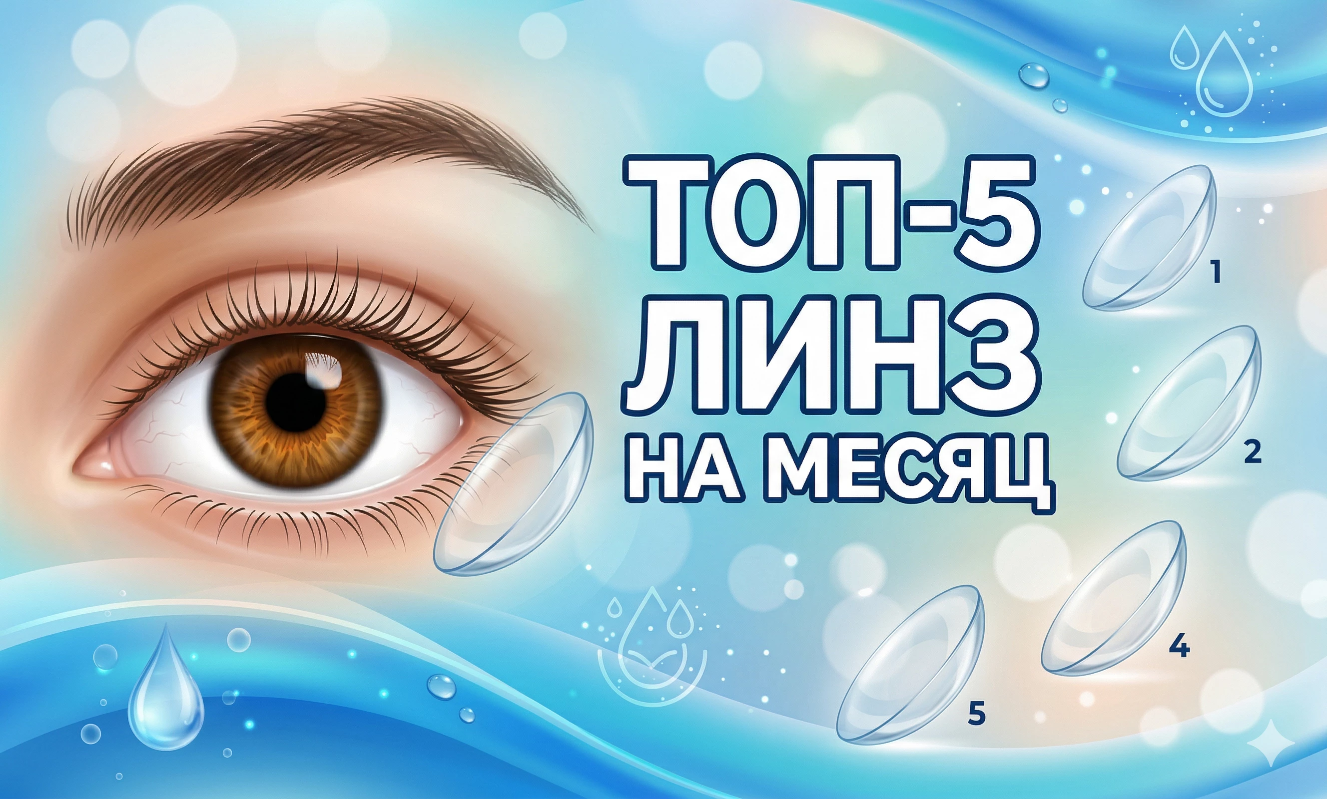 Топ-5 лучших контактных линз на месяц
