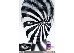 Карнавальные контактные линзы ADRIA Crazy (1 линза)