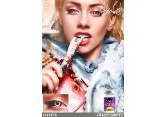 Карнавальные контактные линзы ADRIA Crazy (1 линза)