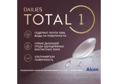 Однодневные контактные линзы Dailies Total 1 (90 линз)