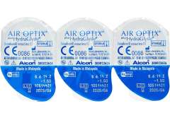 Контактные линзы Air Optix plus HydraGlyde 3pk