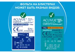 Acuvue Oasys 1-Day with HYDRALUXE for Astigmatism (30 линз)